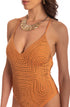 Einteiliger Badeanzug mit Strass Bronzo PIN-UP STARS